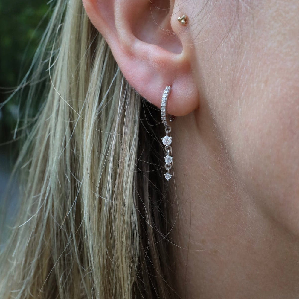 
                      
                        EAR Sophia Huggie Hoop in Silver
                      
                    