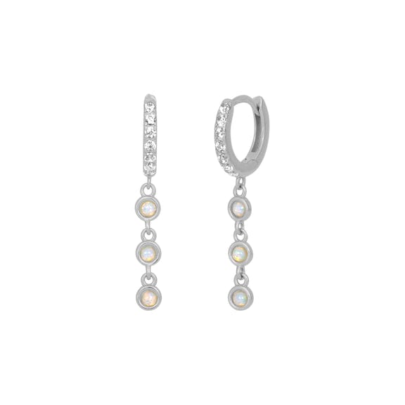 
                      
                        EAR Sophia Opal Huggies Silver
                      
                    