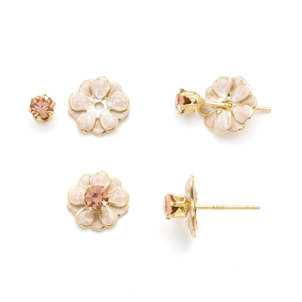 
                  
                    EAR Sparkle & Shine Small Enamel Flower Earrings - Ivory
                  
                