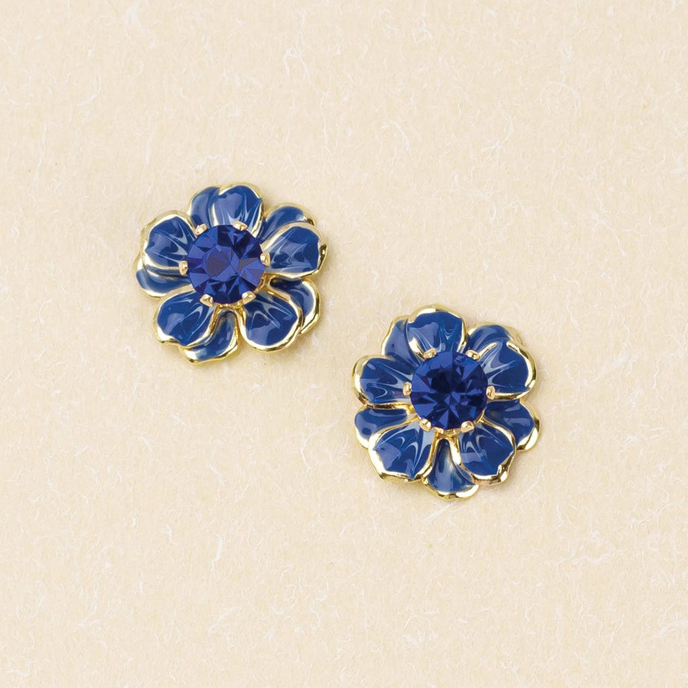 
                      
                        EAR Sparkle & Shine Small Enamel Flower Earrings - Sapphire
                      
                    