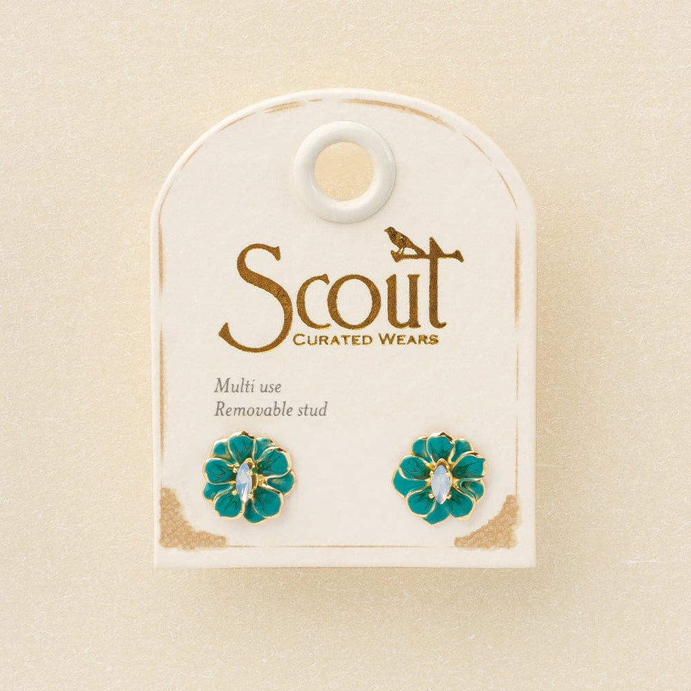 
                  
                    EAR Sparkle & Shine Small Enamel Flower Earrings - Turquoise
                  
                