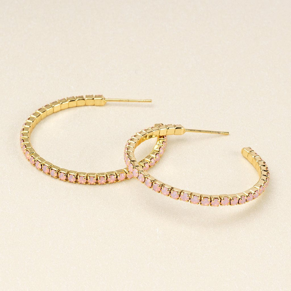 
                      
                        EAR Sparkle & Shine Small Rhinestone Hoop Earrings - Rose Water
                      
                    