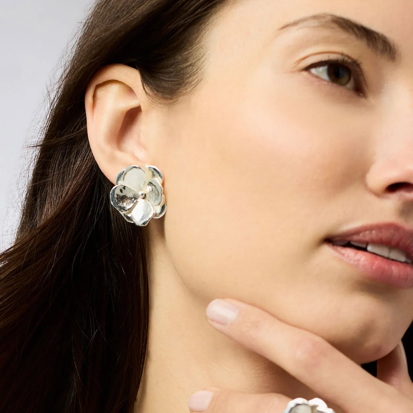 EAR-SPL Bloom Statement Stud - Silver