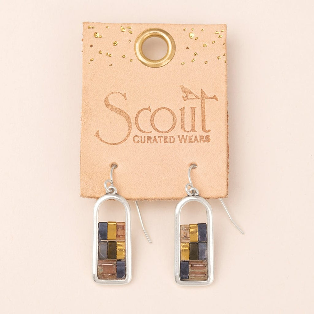 
                      
                        EAR-SPL Good Karma Miyuki Frame Earring - Gunmetal/Silver
                      
                    