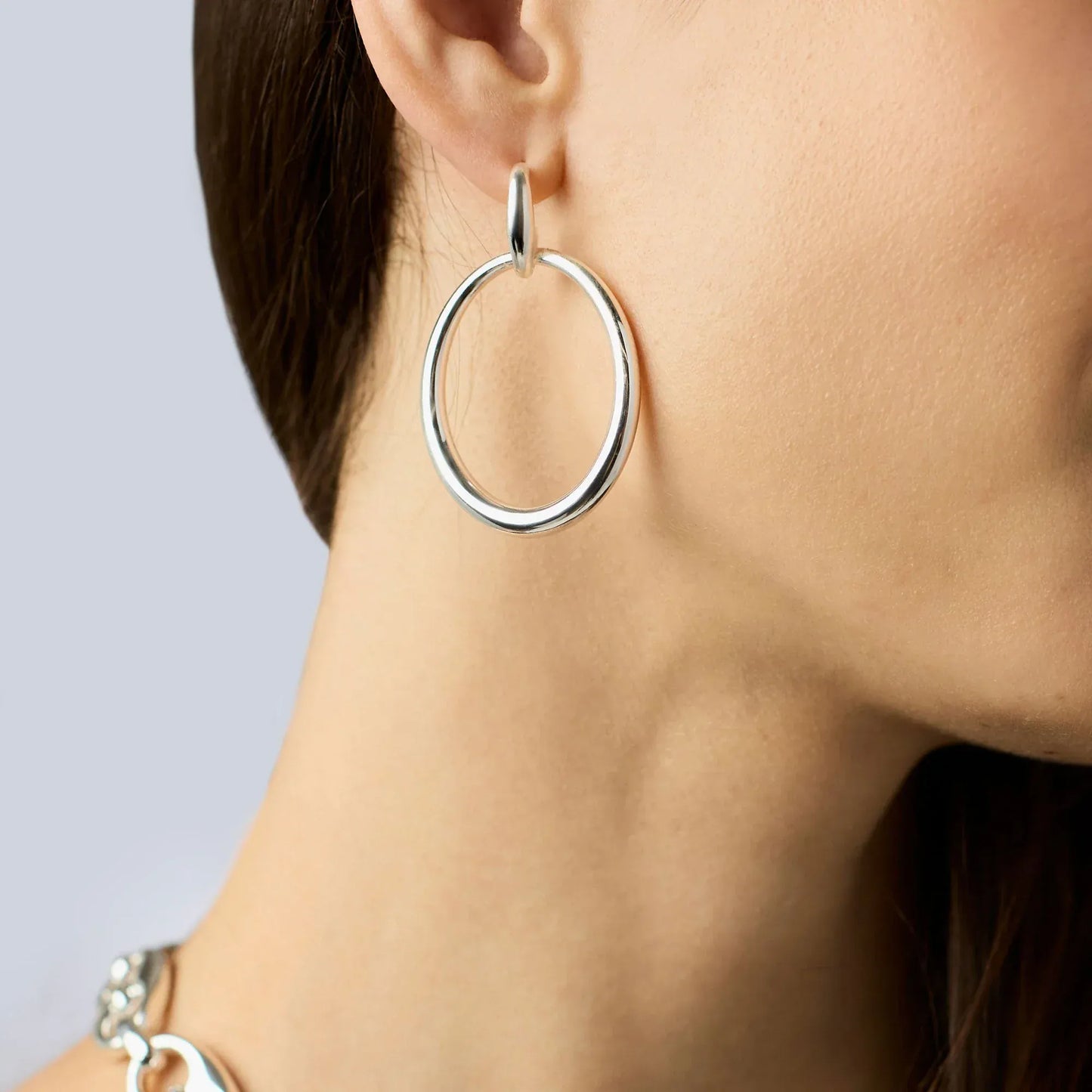 EAR-SPL Laguna Doorknocker Earring - Silver