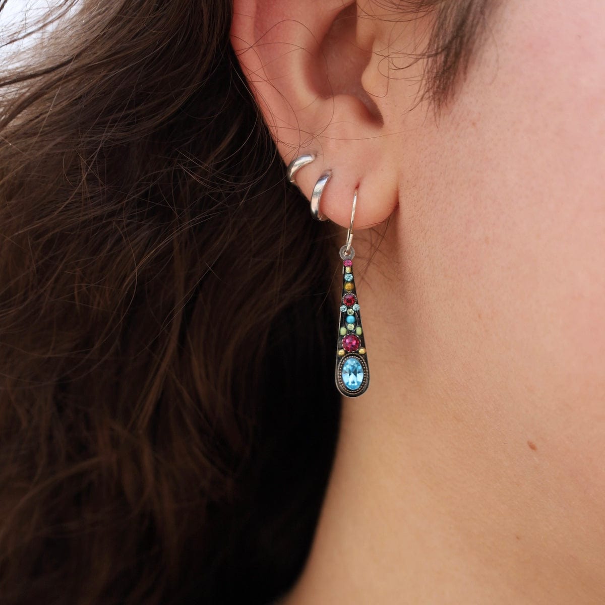 EAR-SPL Light Turquoise Stiletto Medium Earrings