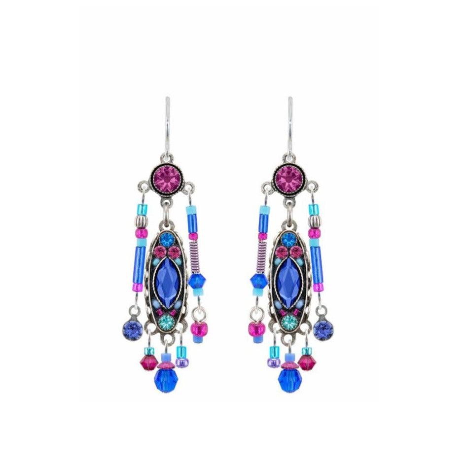 EAR-SPL Milano Sapphire Elaborate Earrings