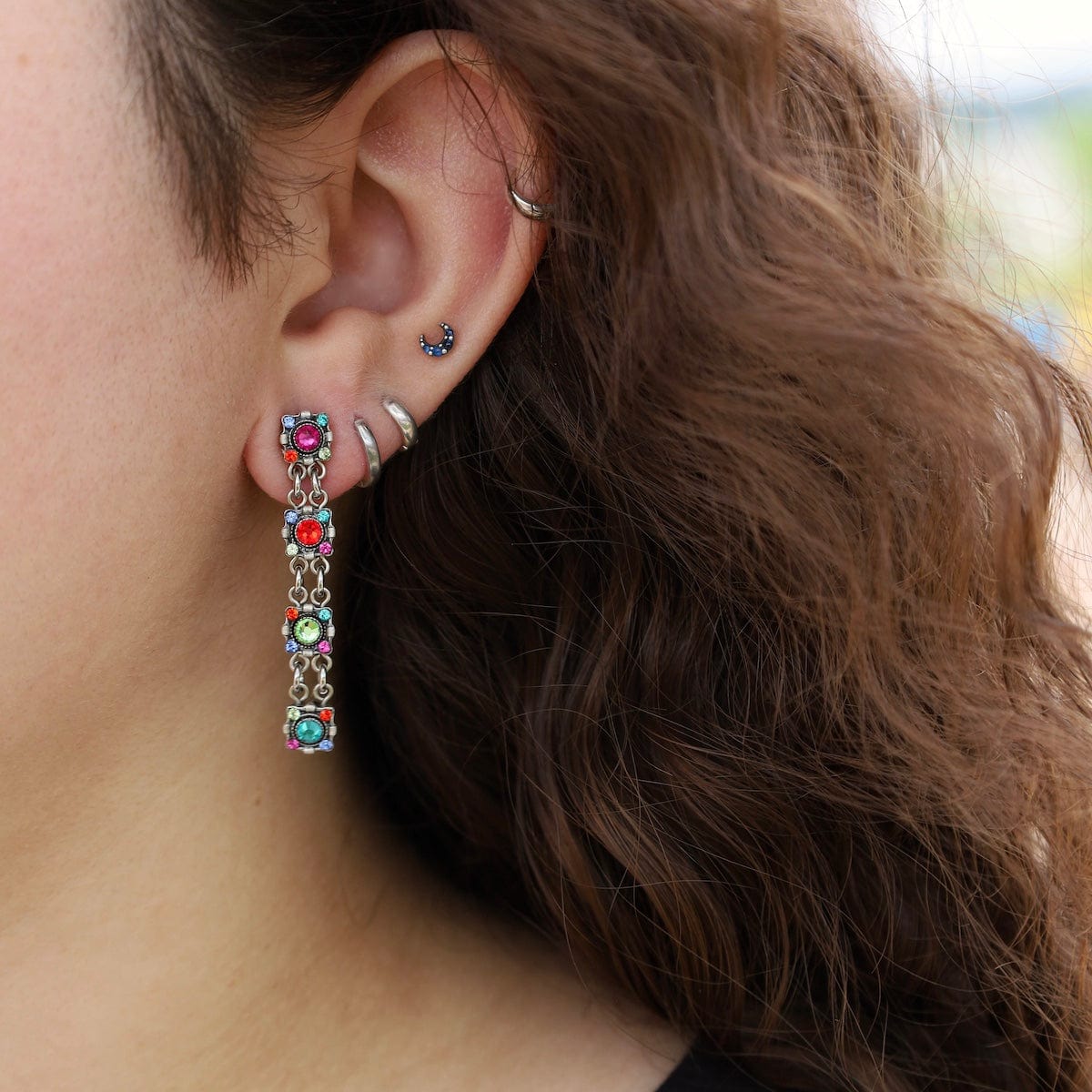 EAR-SPL Multicolor Dulce Linear Post Earrings