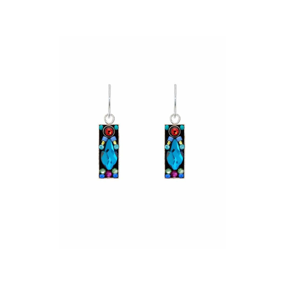 EAR-SPL Multicolor Milano Rectangular Earrings