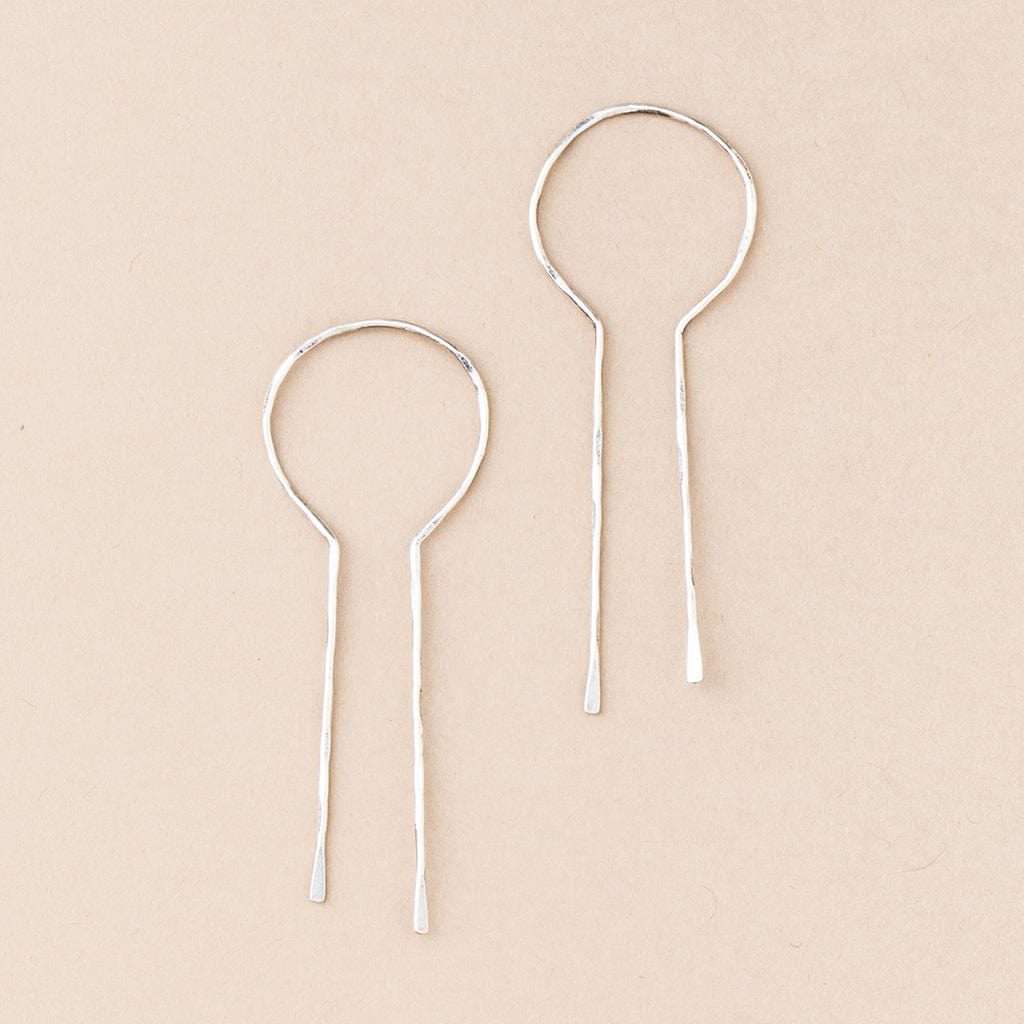EAR-SPL Scout Refined Earring Collection - Equinox Keyhole Hoop Sterling Silver