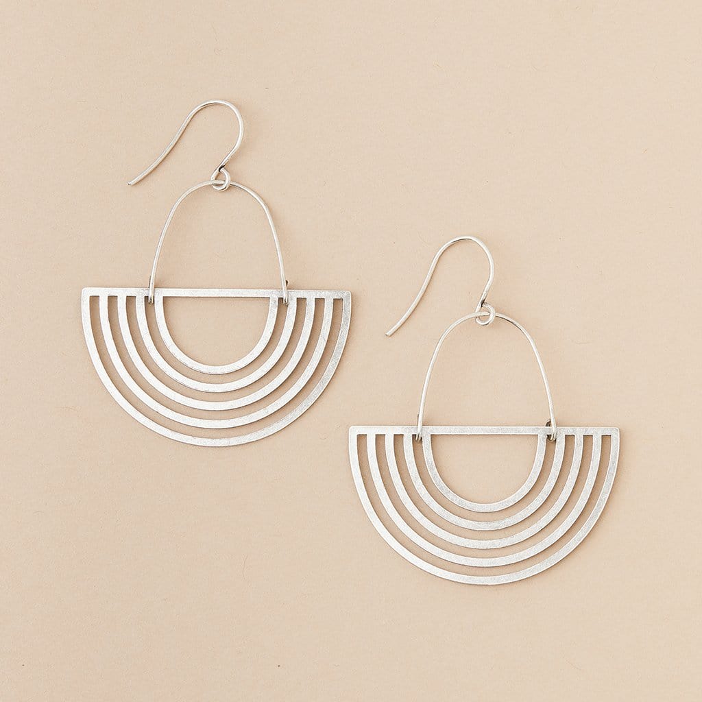 EAR-SPL Scout Refined Earring Collection - Solar Rays/ Sterling Silver