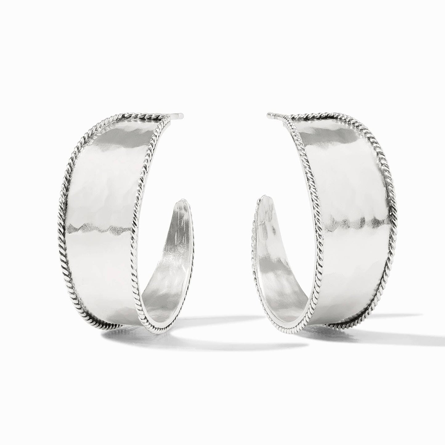 EAR-SPL Silver Savoy Hoop Earrings