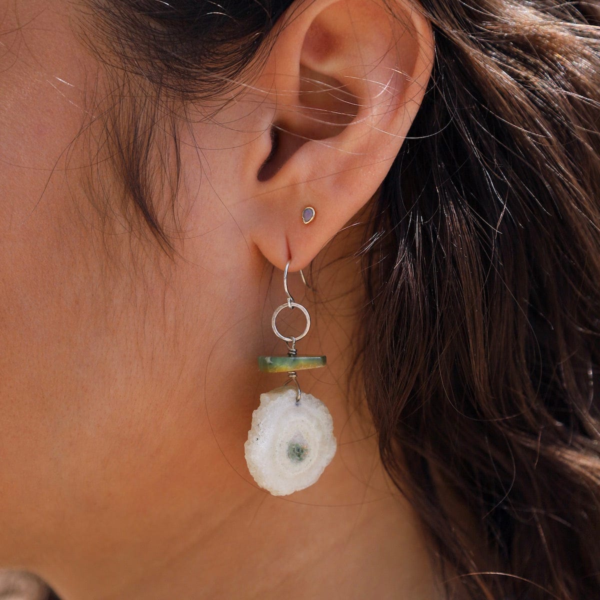 Geode earrings deals