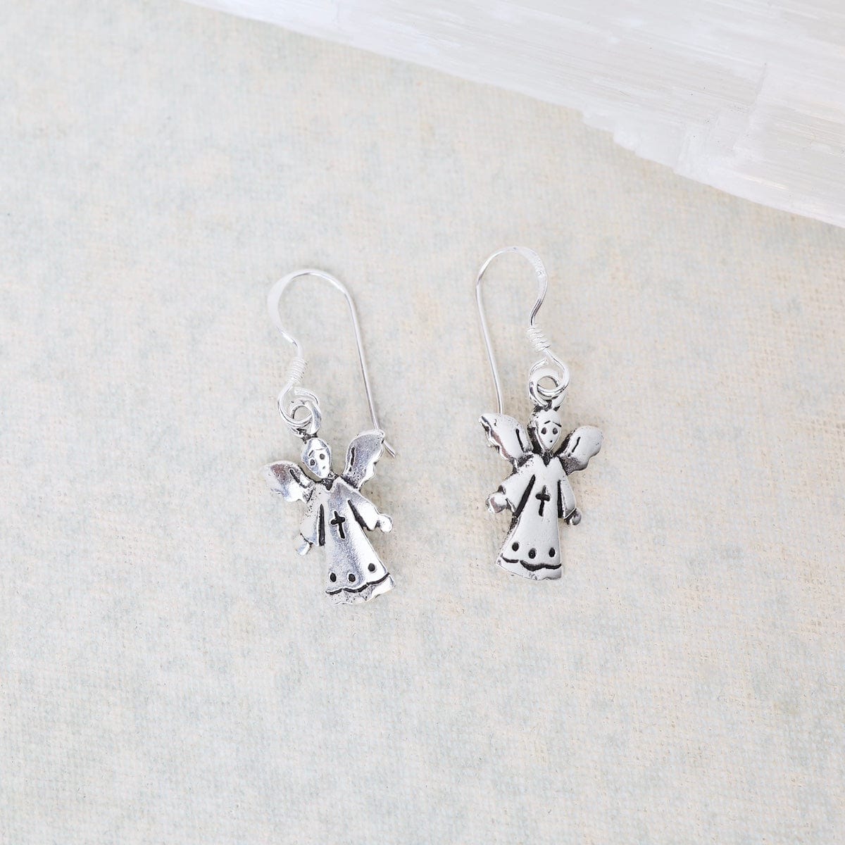 EAR Sterling Silver Angel Drop Earrings