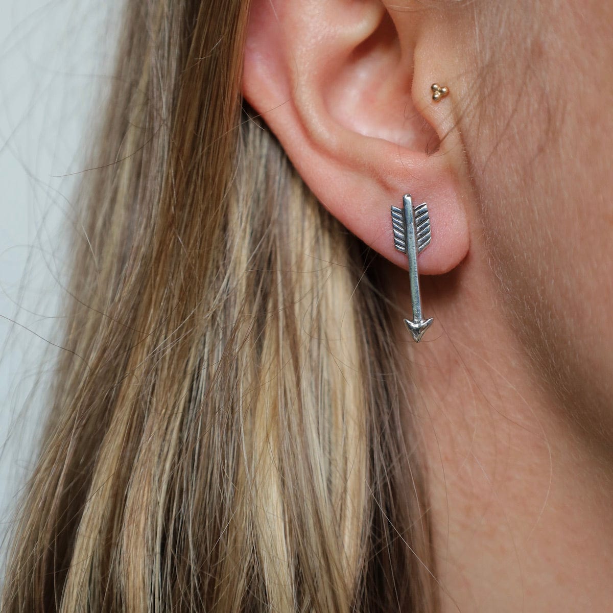 EAR Sterling Silver Arrow Post Earring