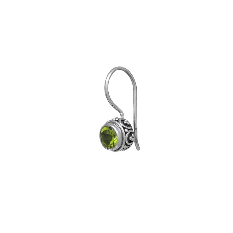 
                  
                    EAR Sterling Silver Bali Drop with Peridot
                  
                