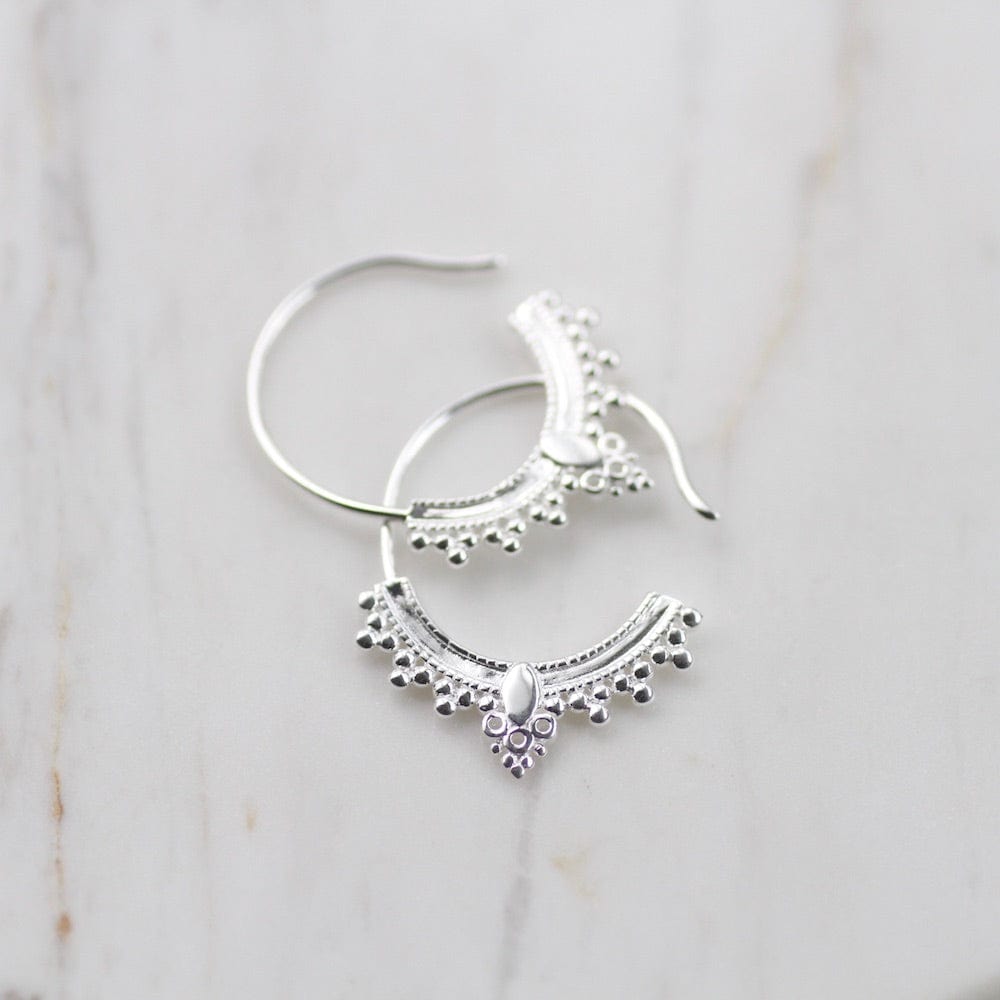 
                  
                    EAR Sterling Silver Bali Hoop
                  
                