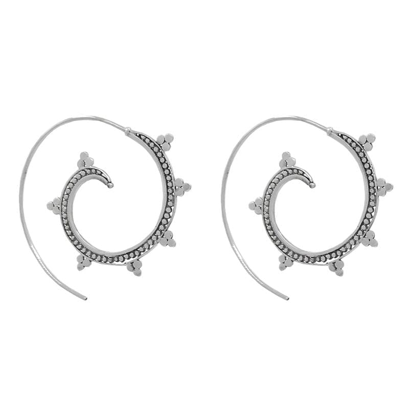 EAR Sterling Silver Binti Spiral Hoop