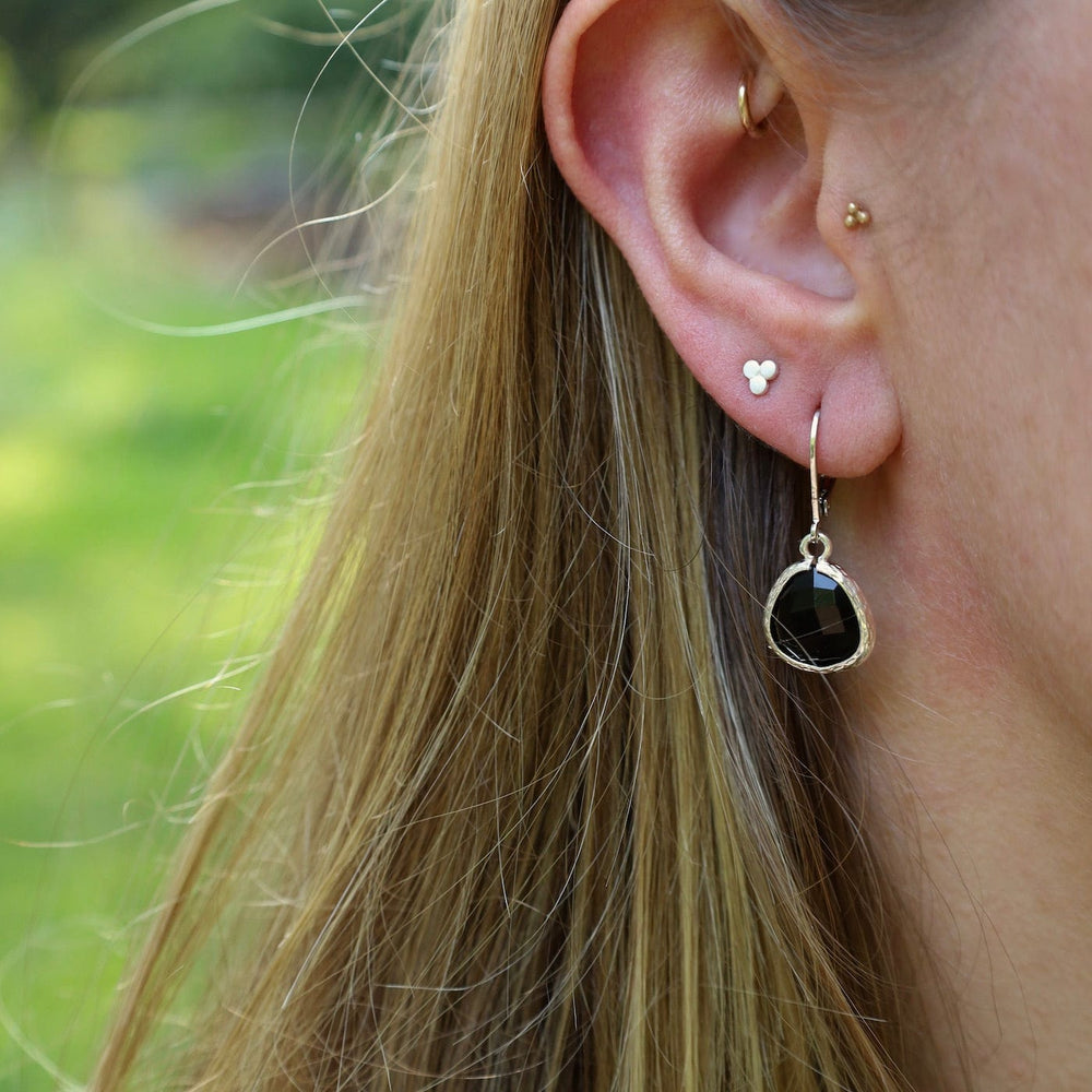 
                      
                        EAR Sterling Silver Black Crystal Lever Back Earrings
                      
                    