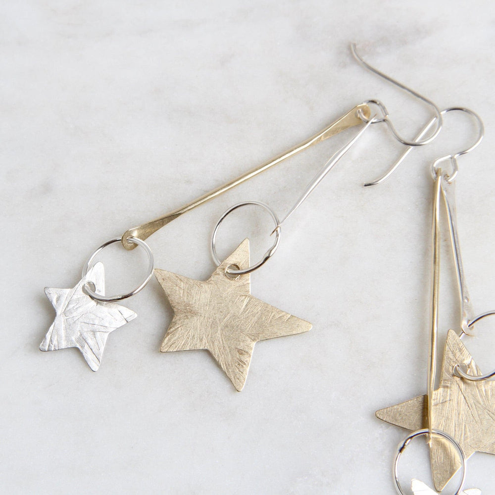 
                  
                    EAR Sterling Silver & Brass Shooting Star Earrings
                  
                