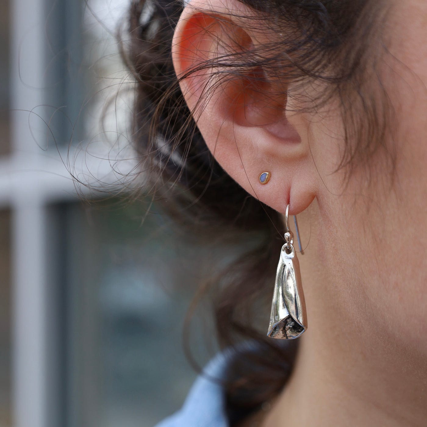 EAR Sterling Silver Calla Lily Earrings