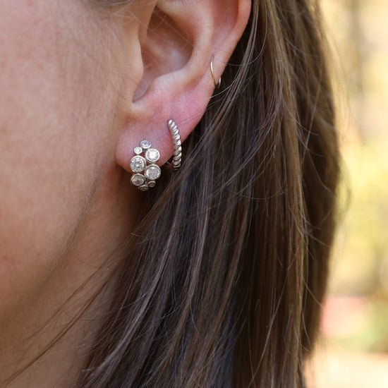 EAR Sterling Silver Candice Huggies