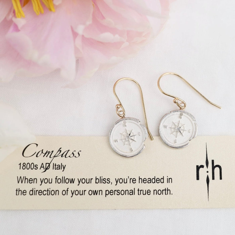 
                      
                        EAR Sterling Silver Compass Artifacts Earrings
                      
                    