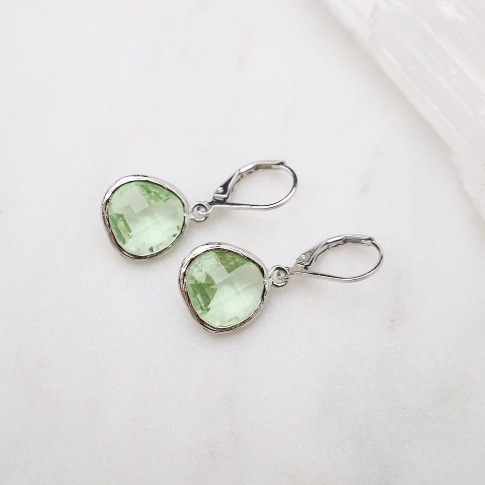 
                  
                    EAR Sterling Silver Crystal Lever Back Earrings - Chrysolite
                  
                