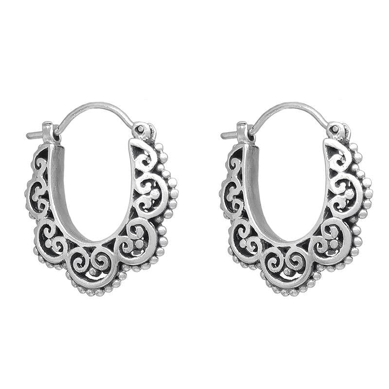 
                      
                        EAR Sterling Silver Curly Hoop
                      
                    