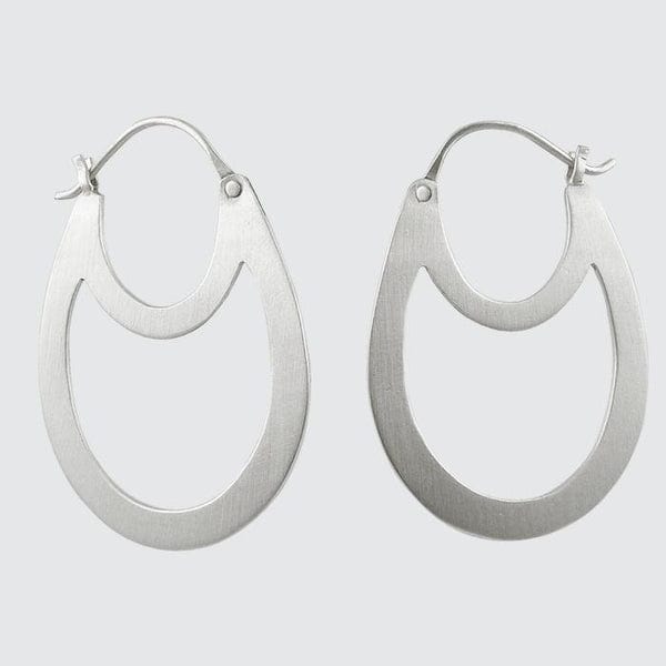 
                      
                        EAR Sterling Silver Double Oval Hoop Earrings
                      
                    