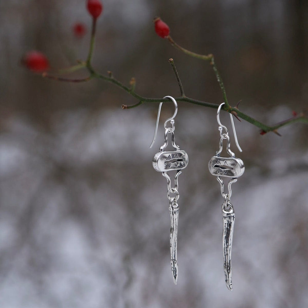 
                      
                        EAR Sterling Silver Element Earrings with Icicle Drop
                      
                    