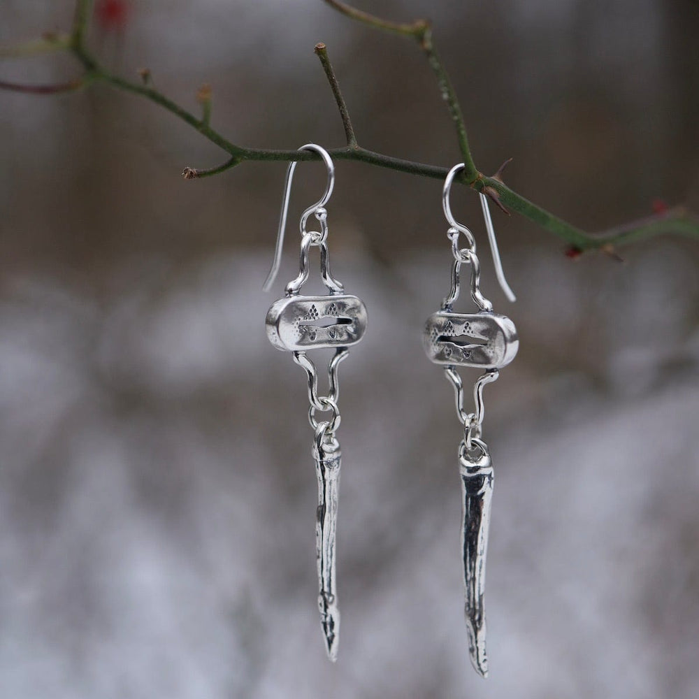 
                      
                        EAR Sterling Silver Element Earrings with Icicle Drop
                      
                    