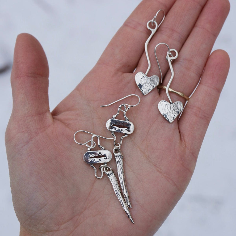 
                      
                        EAR Sterling Silver Element Earrings with Icicle Drop
                      
                    