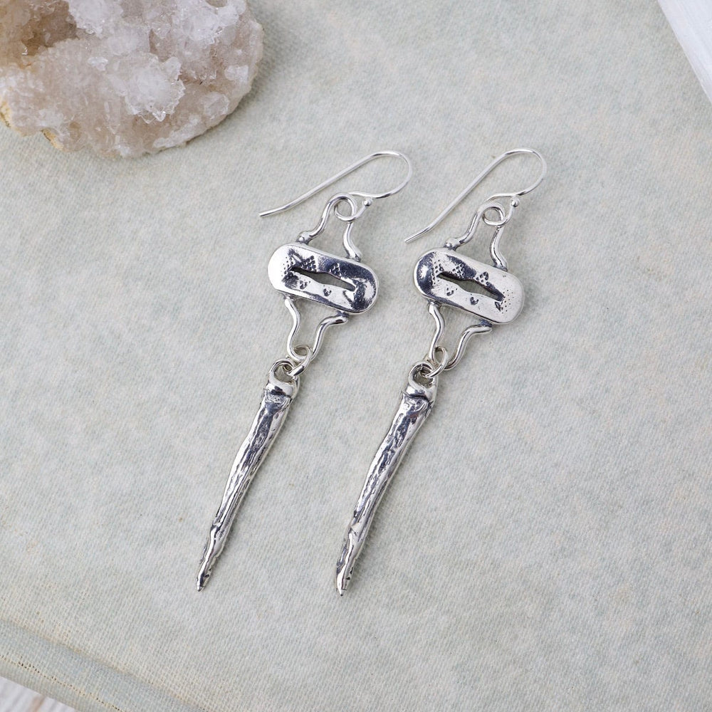 
                      
                        EAR Sterling Silver Element Earrings with Icicle Drop
                      
                    