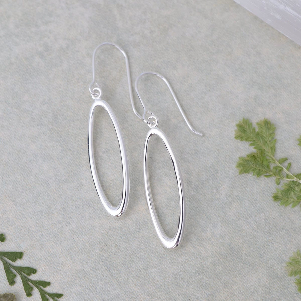 
                      
                        EAR Sterling Silver Elliptical Drop Earrings
                      
                    