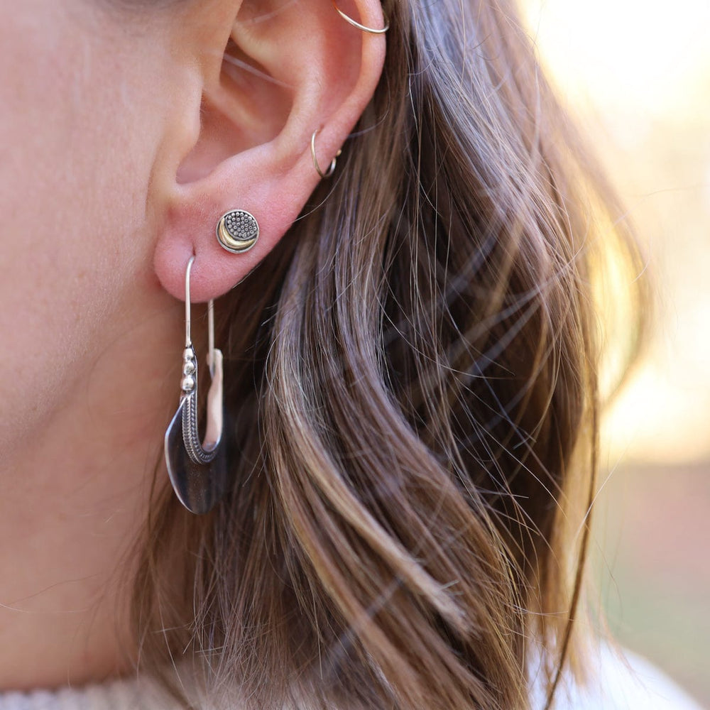 
                      
                        EAR Sterling Silver Fan Hoop
                      
                    