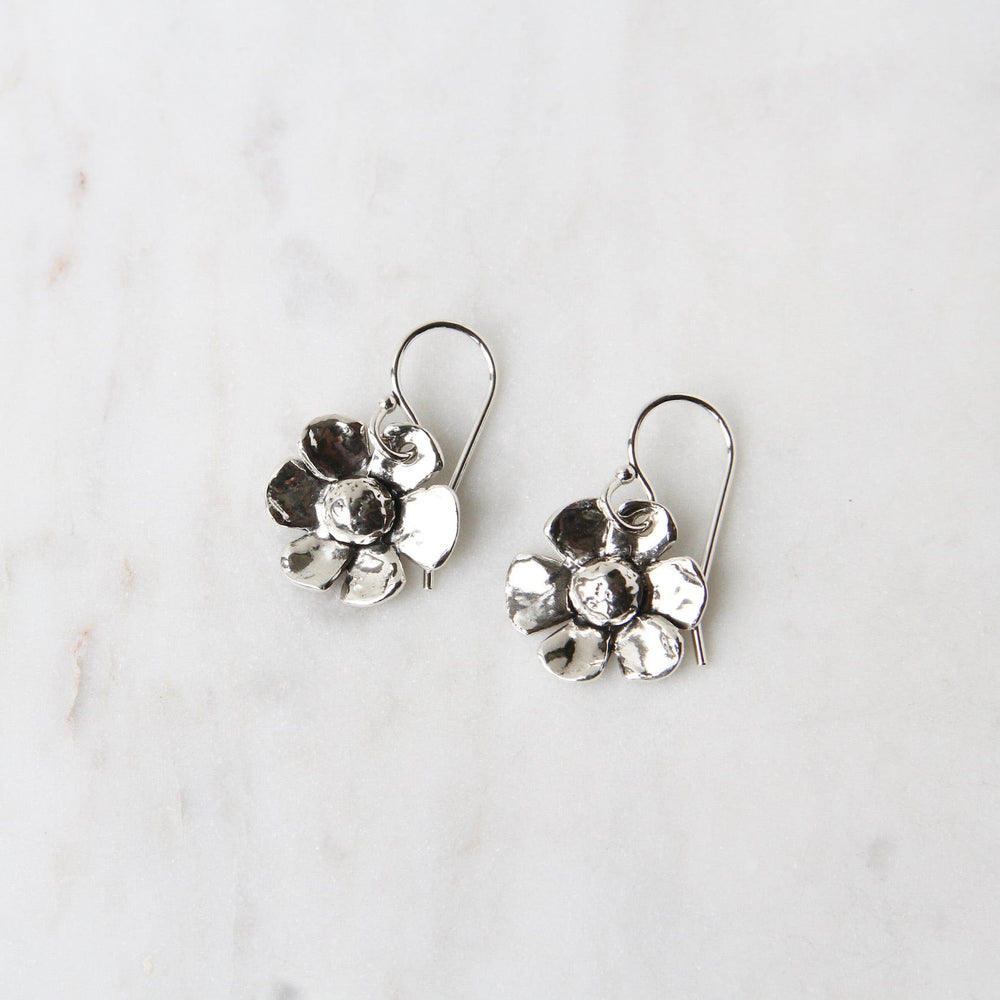 
                      
                        EAR Sterling Silver Flower Drop Earrings
                      
                    