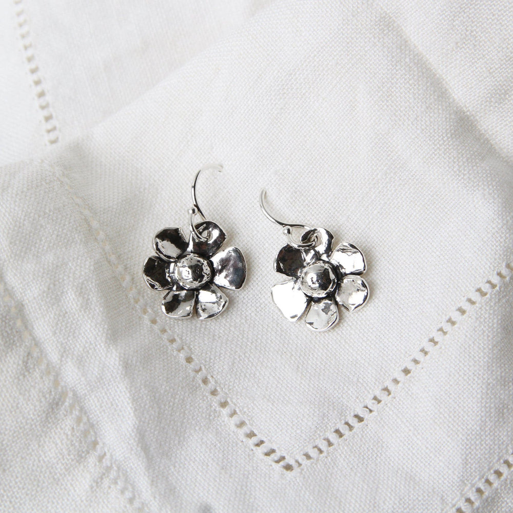 
                      
                        EAR Sterling Silver Flower Drop Earrings
                      
                    