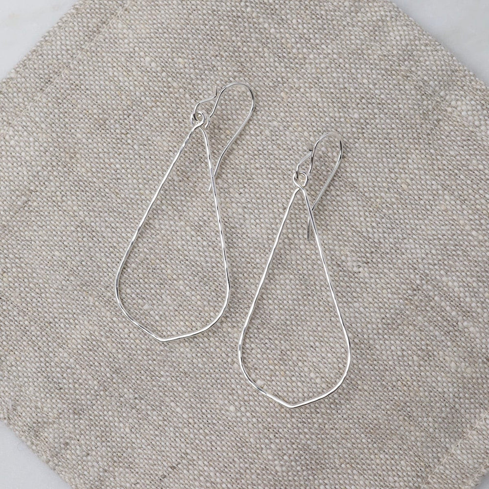 
                  
                    EAR Sterling Silver Hammered Wire Teardrop Earrings
                  
                