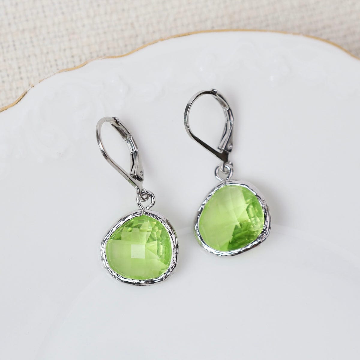 EAR Sterling Silver Leaverback Gemstone Earring – Appl