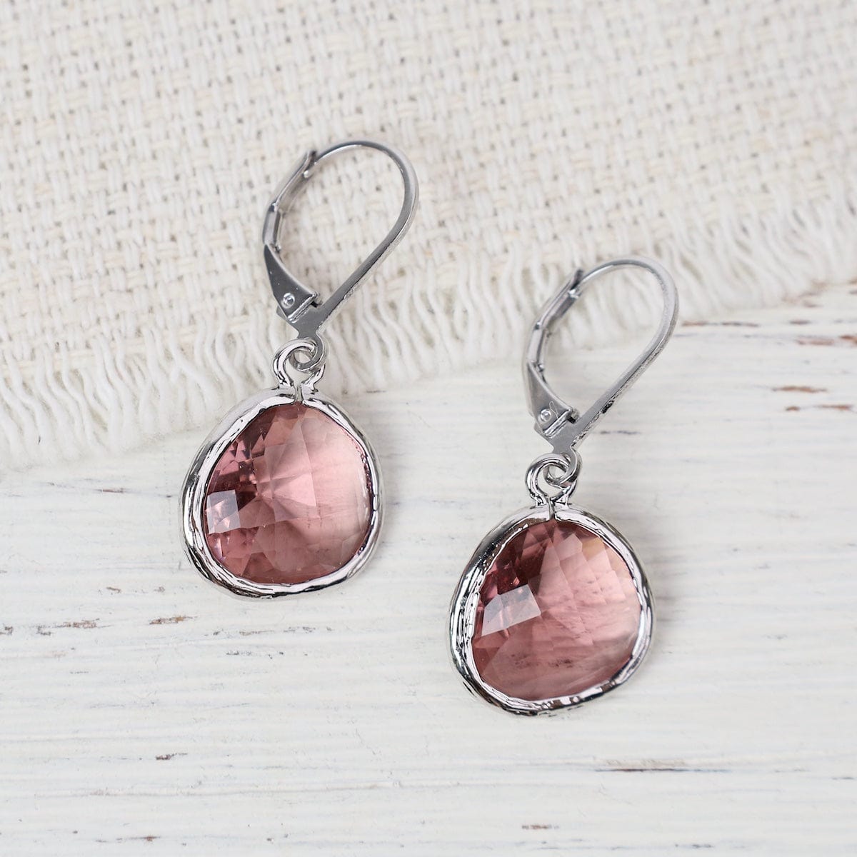 EAR Sterling Silver Leaverback Gemstone Earring – Mars