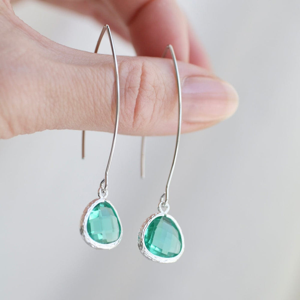 
                  
                    EAR Sterling Silver Long Crystal Drops - Erinite
                  
                