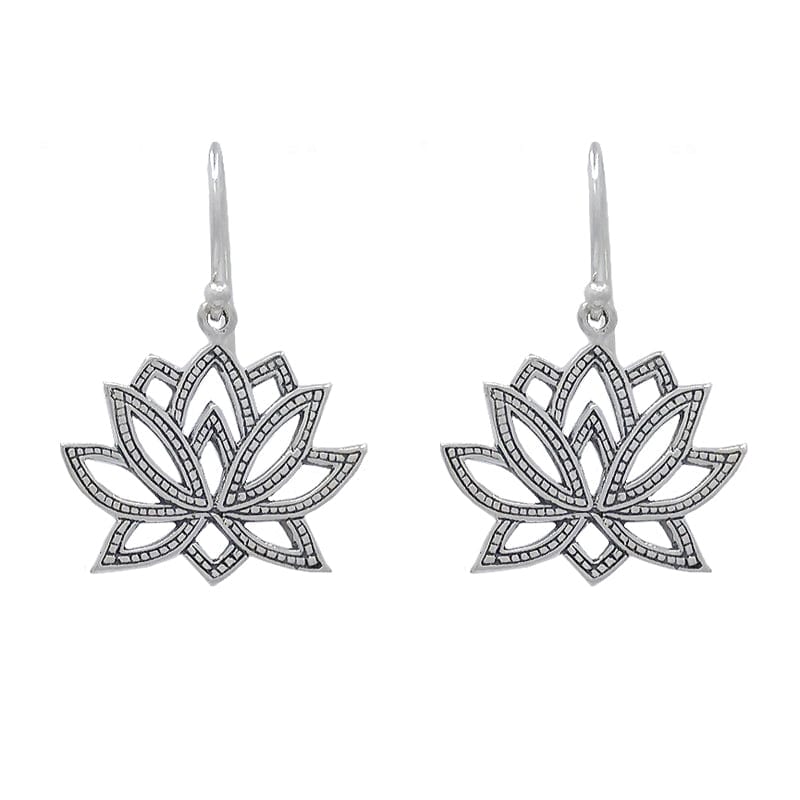 
                      
                        EAR Sterling Silver Lotus Dangle
                      
                    