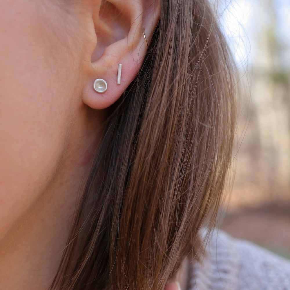 EAR Sterling Silver Mini Stick Post Earrings