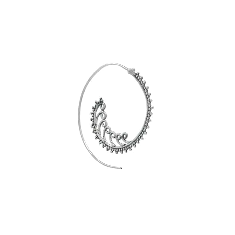 EAR Sterling Silver Multi Spiral Hoop