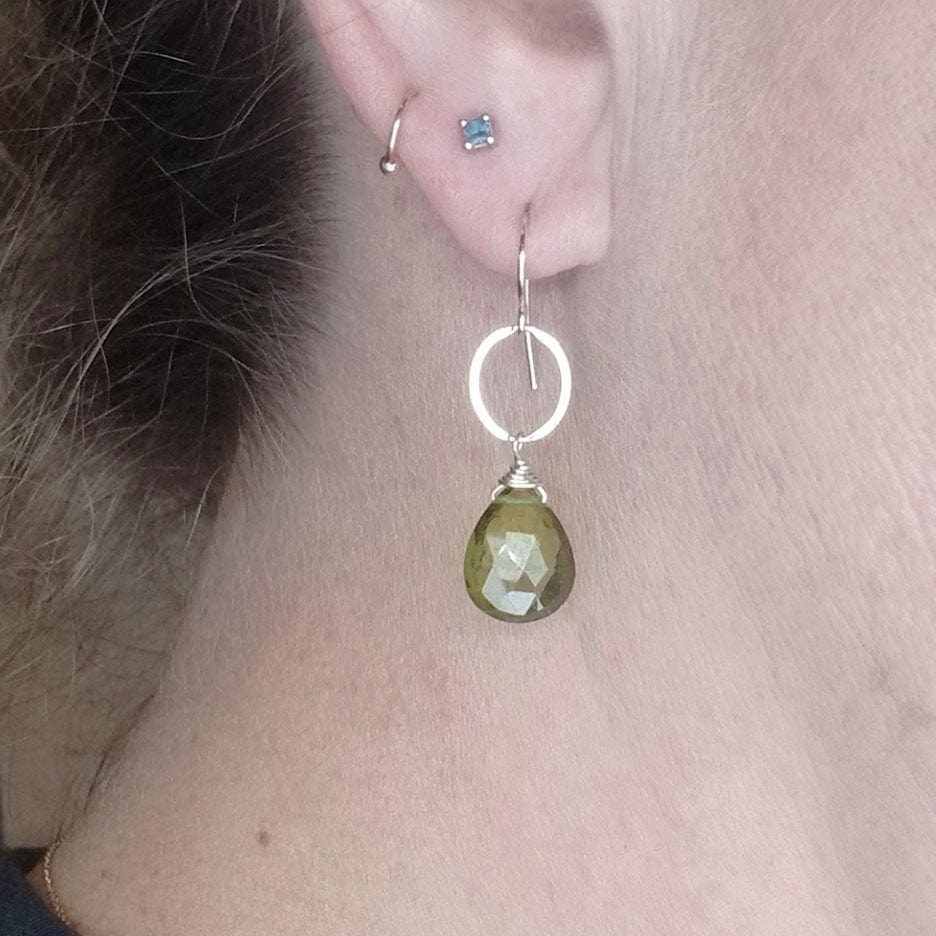 
                      
                        EAR Sterling Silver Peridot Drop Earring
                      
                    