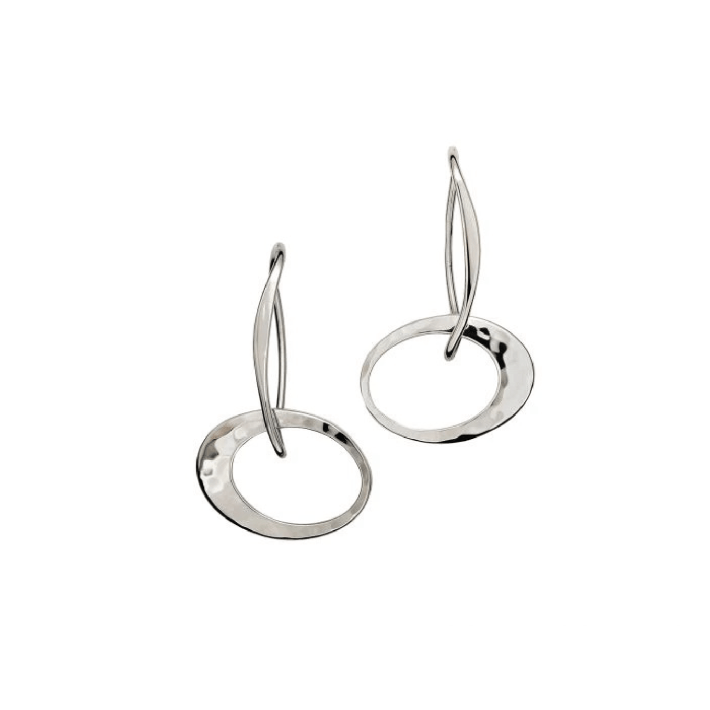 EAR Sterling Silver Petite Elliptical Earrings