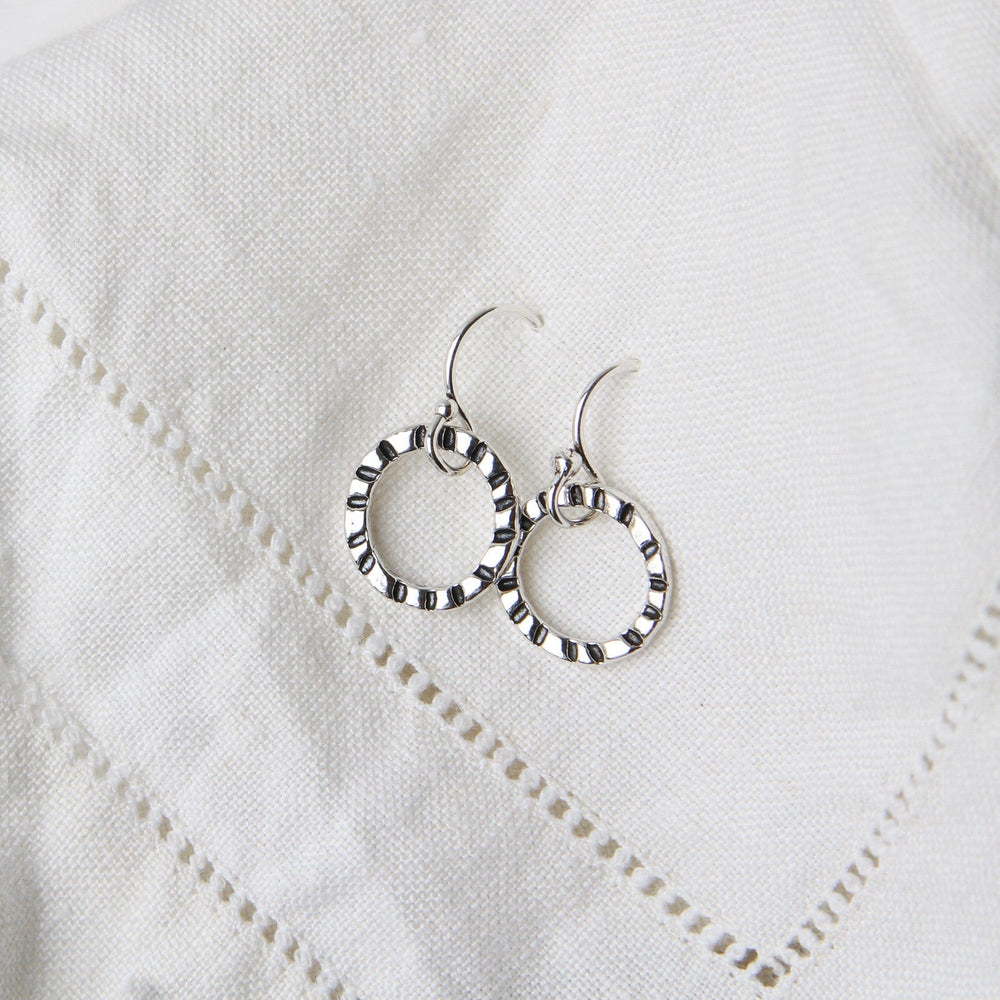 
                      
                        EAR Sterling Silver Radiating Hoops
                      
                    