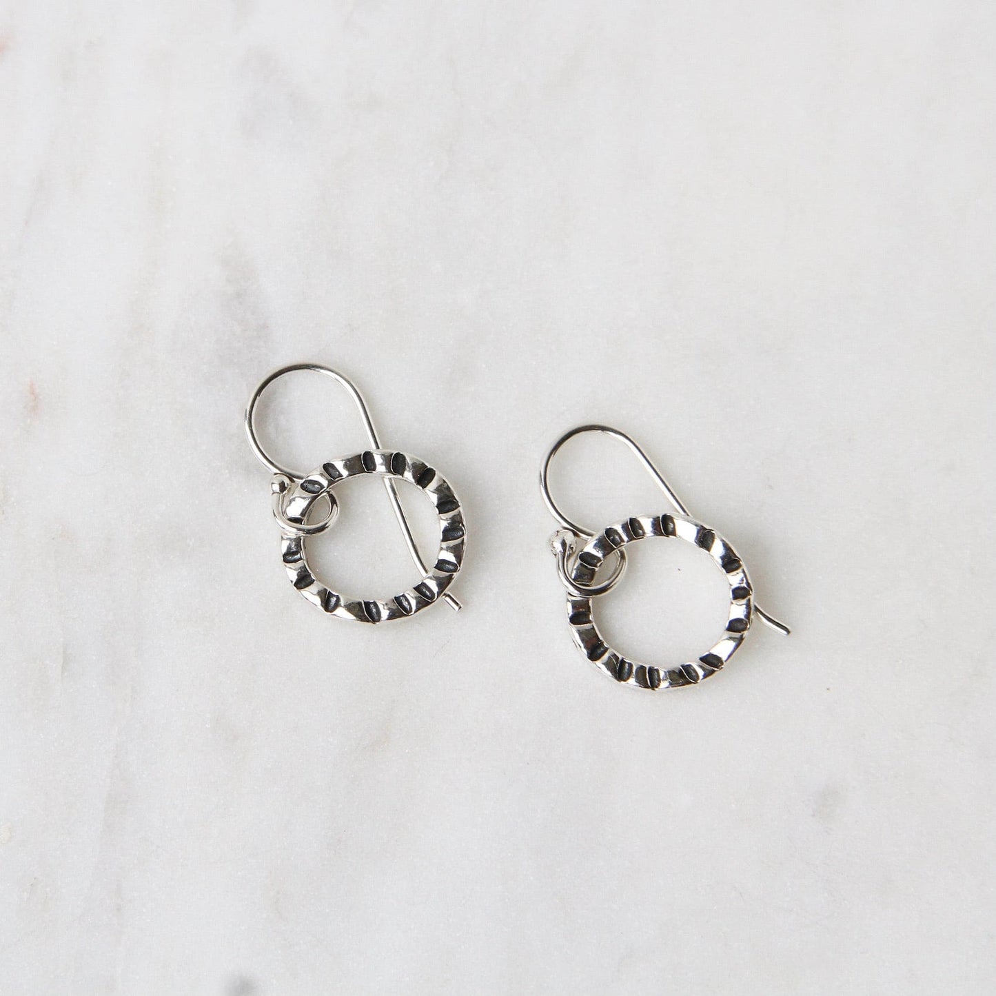 Load image into Gallery viewer, EAR Sterling Silver Radiating Hoops
