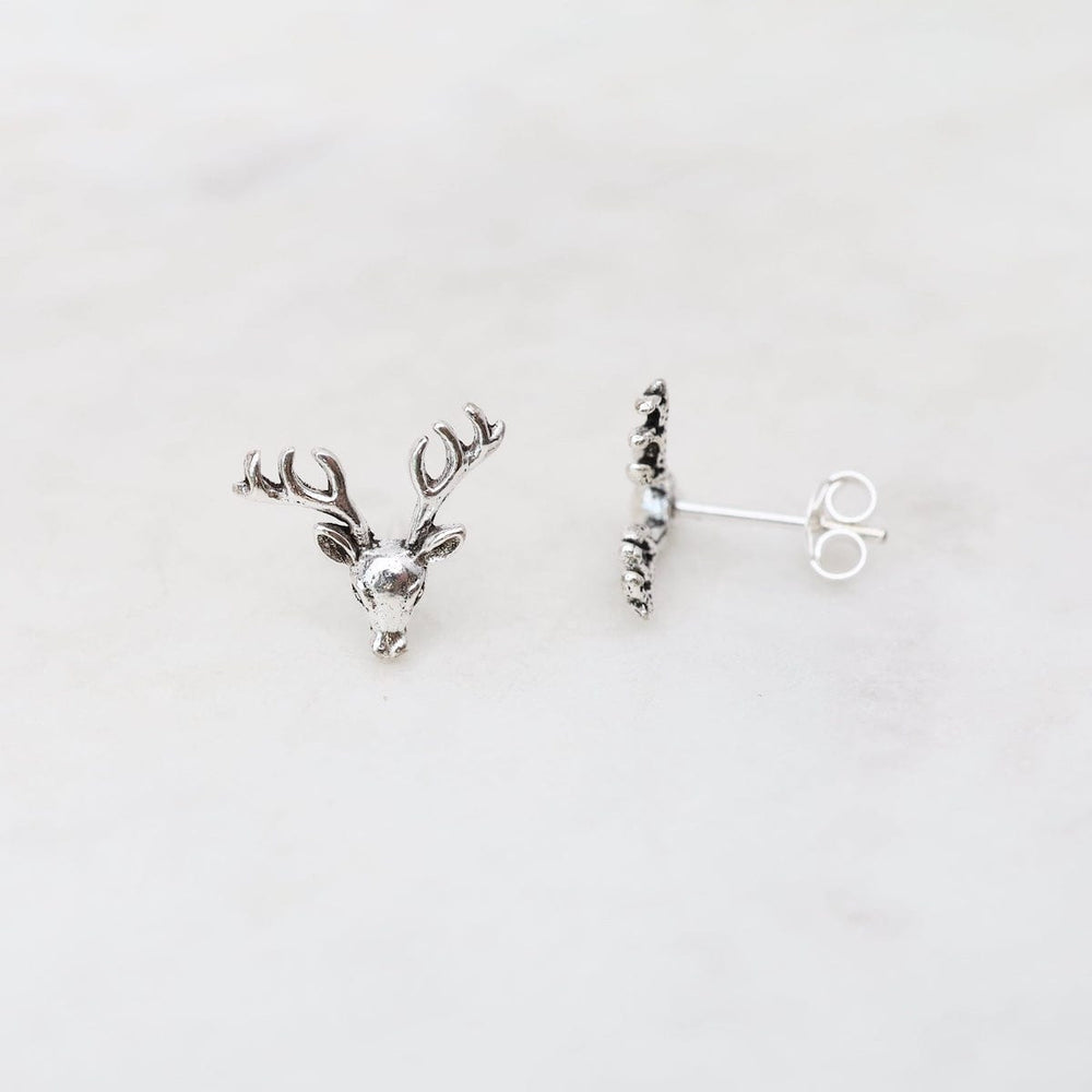 
                  
                    EAR Sterling Silver Reindeer Head Post Earrings
                  
                